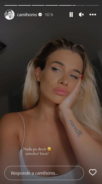 La primera historia de Cami Homs tras el reencuentro de De Paul y Tini.