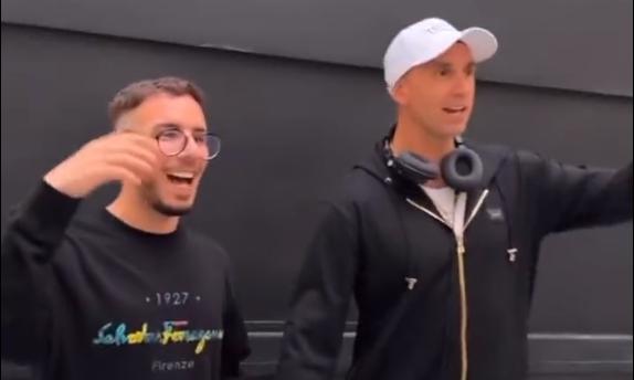 'Dibu' Martínez junto al Dj Fer Palacios. (Captura de Pantalla)