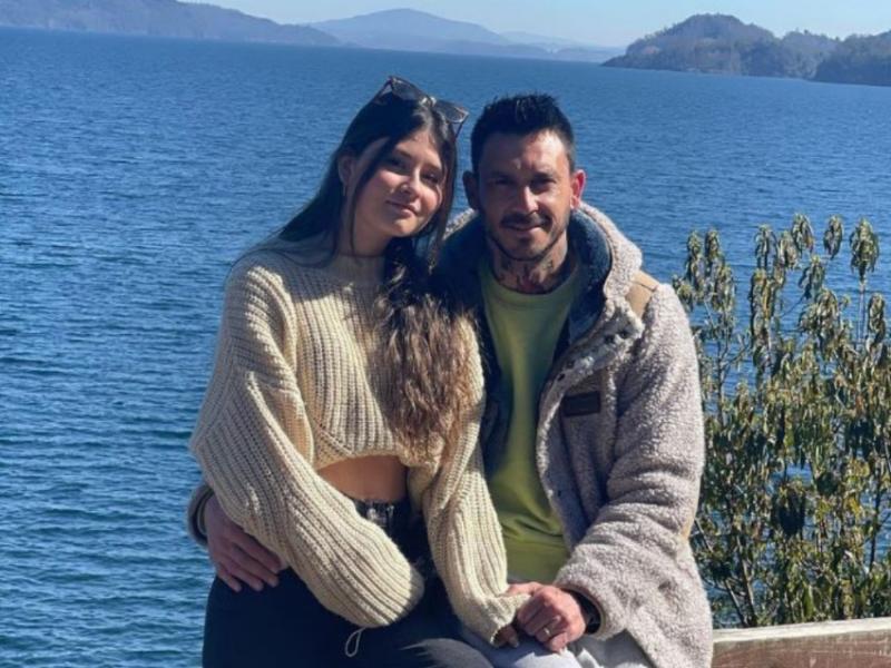 Mauricio Pinilla y su hija Agustina
