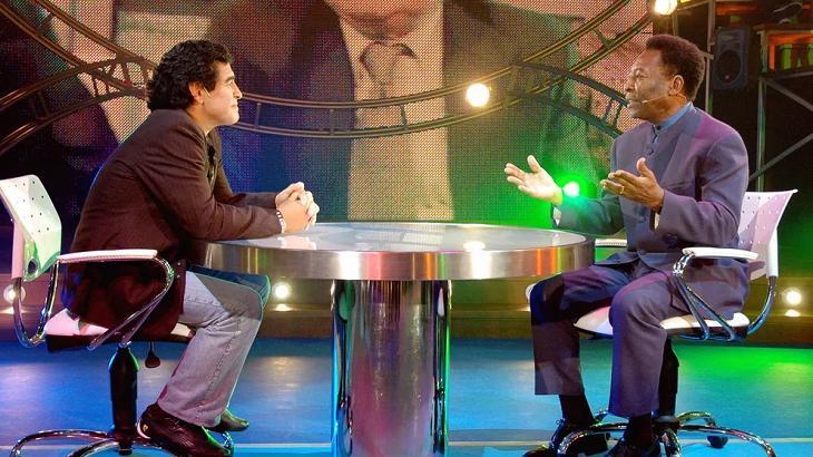 Diego Armando Maradona entrevistó a Pelé en 2005 en 'La Noche del 10'