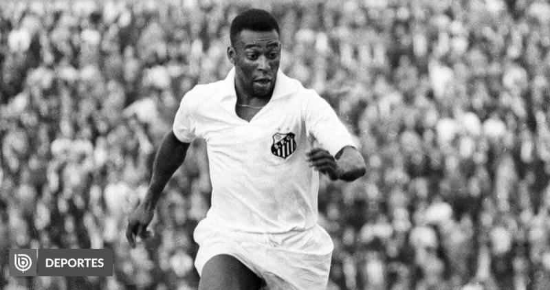 Pelé realizó gran parte de su carrera en el club Santos.