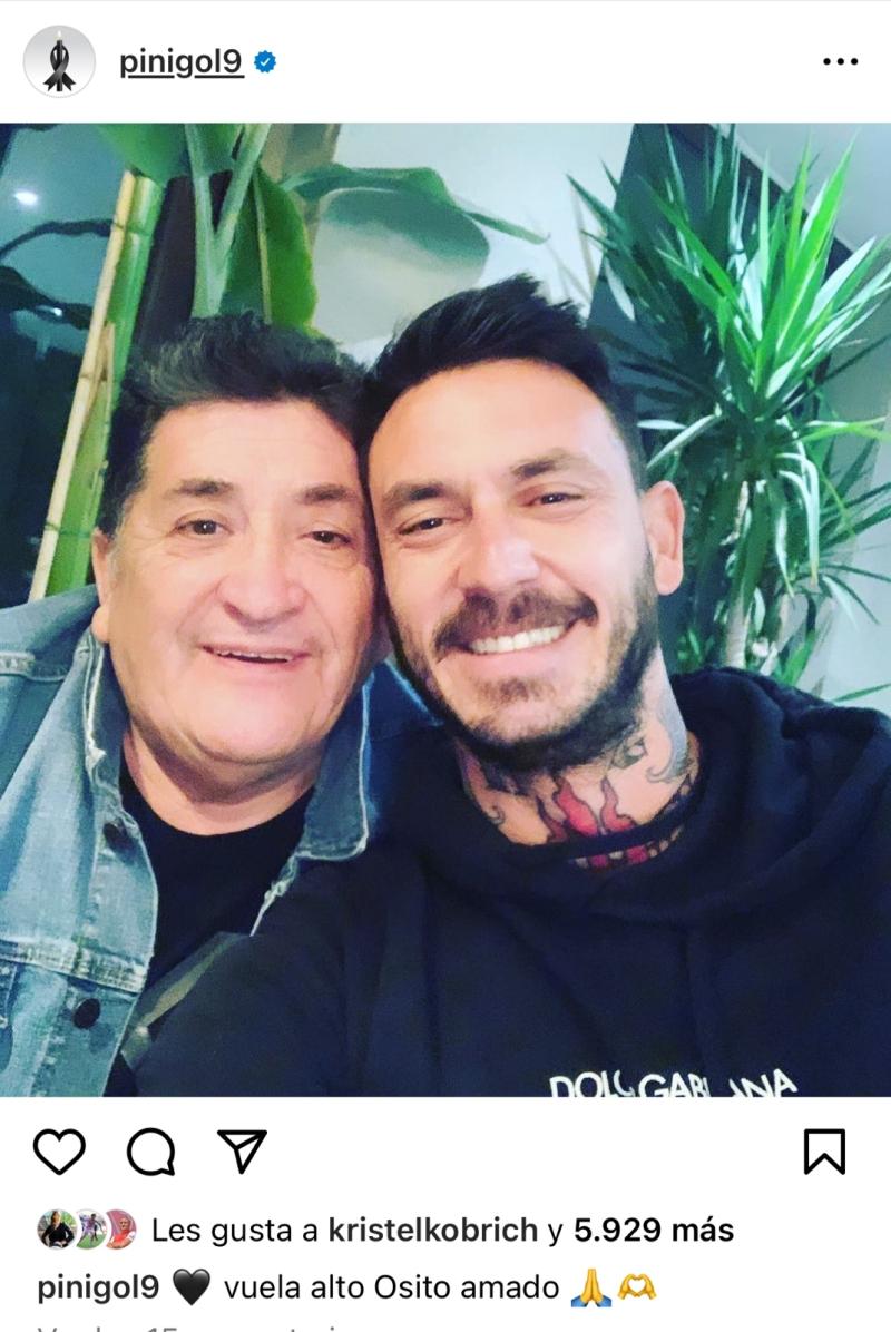 Mauricio Pinilla escribió unas sentidas palabras hacia el papá de Gissella Gallardo tras su fallecimiento. (Instagram)