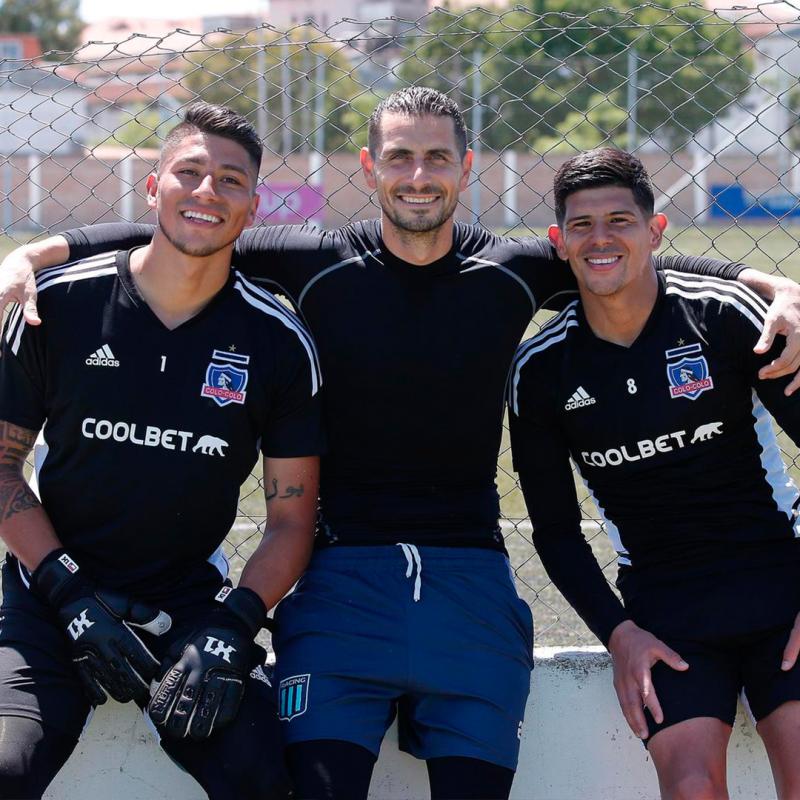 El amistoso de Colo Colo con Racing sirvió para el reencuentro de los seleccionados de la Roja - Prensa Colo Colo