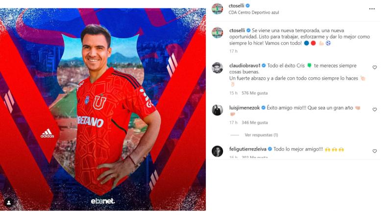 Claudio Bravo entregó su apoyo a Cristopher Toselli tras su arribo a la U.