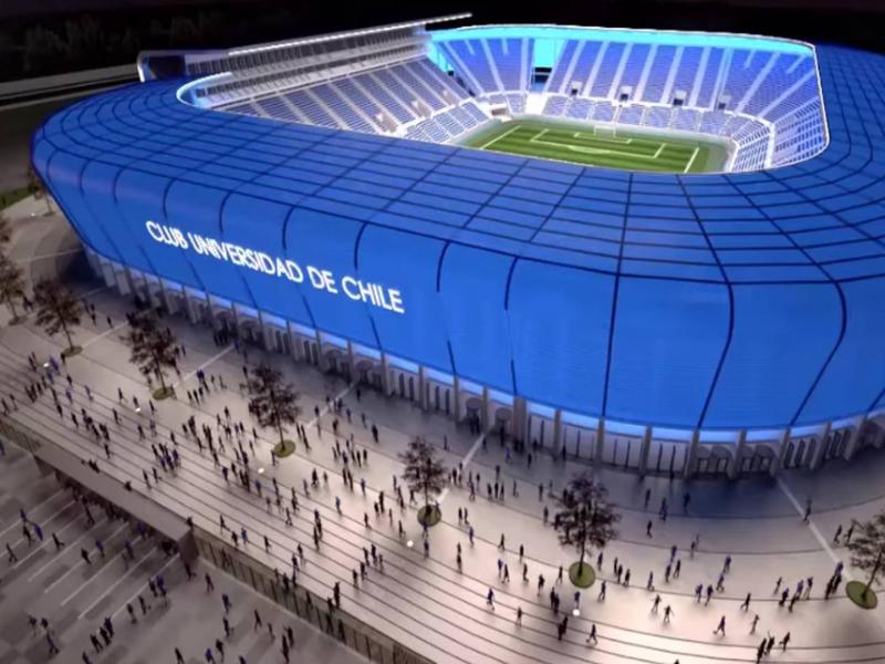 El Estadio de la Universidad de Chile.