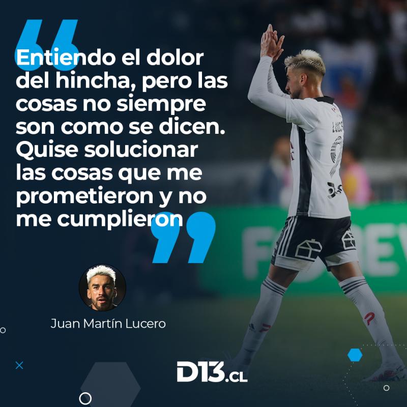 Juan Martín Lucero disparó con todo contra la dirigencia de Colo Colo.