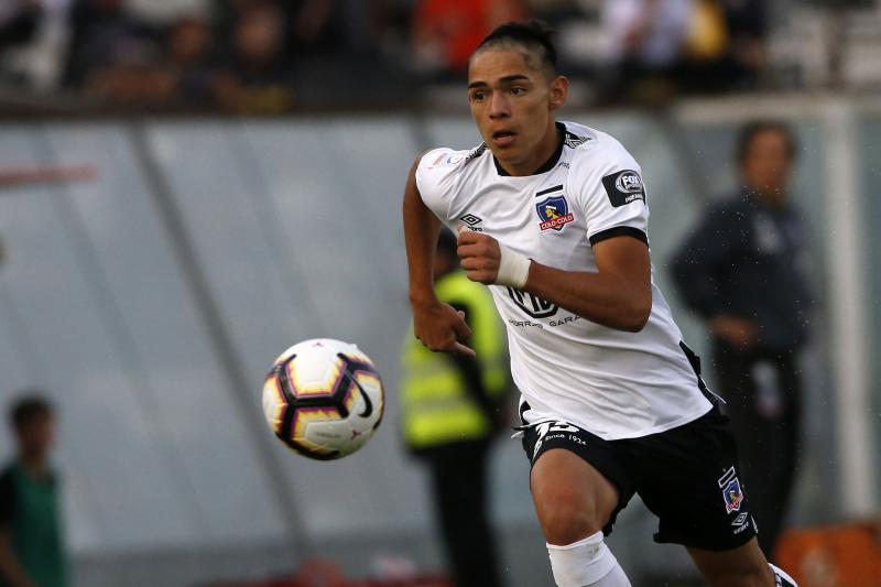 Joan Cruz debutó con la camiseta de Colo Colo en 2020. (Photosport)