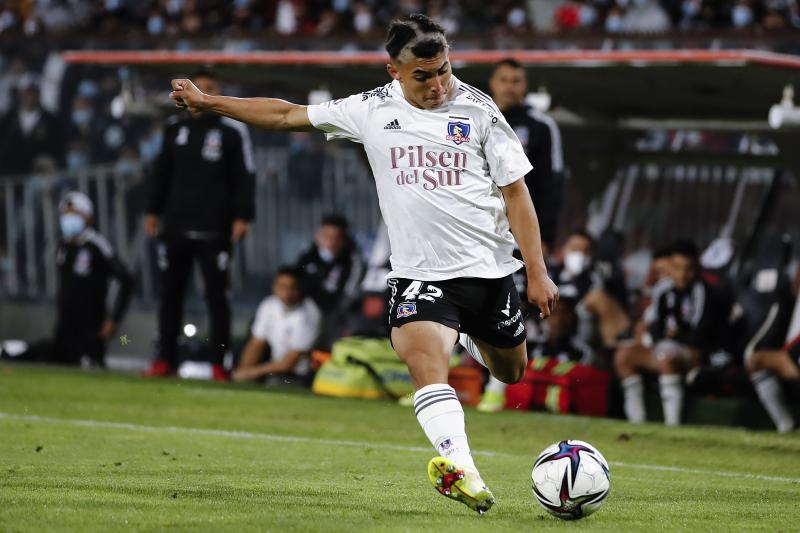 Jordhy Thompson en el Colo Colo vs Huachiato por el Campeonato Nacional 2021, Photosport.