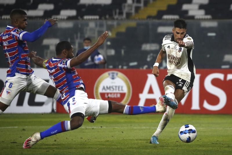Juan Martín Lucero ante Fortaleza de Brasil (Agencia Uno)