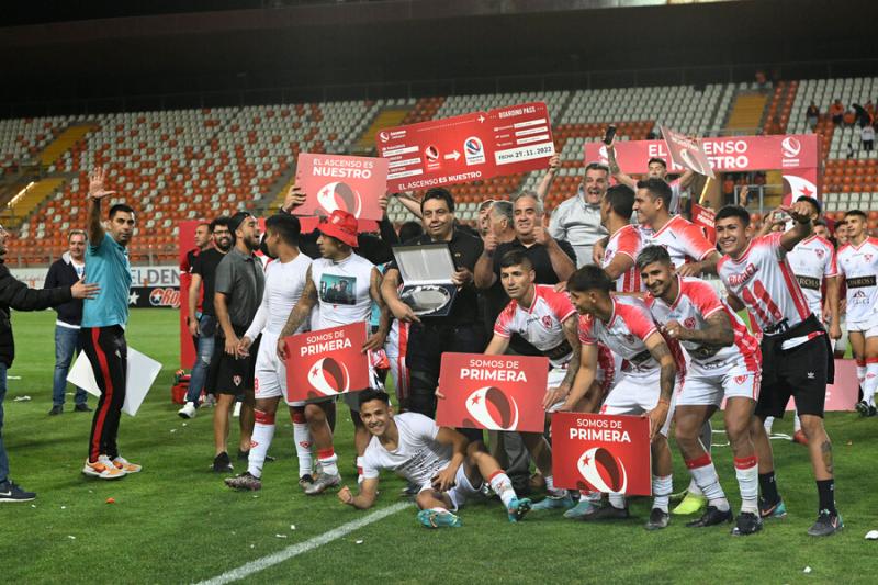 Deportes Copiapó ascendió a la máxima categoría del fútbol chileno. Imagen: Photosport.