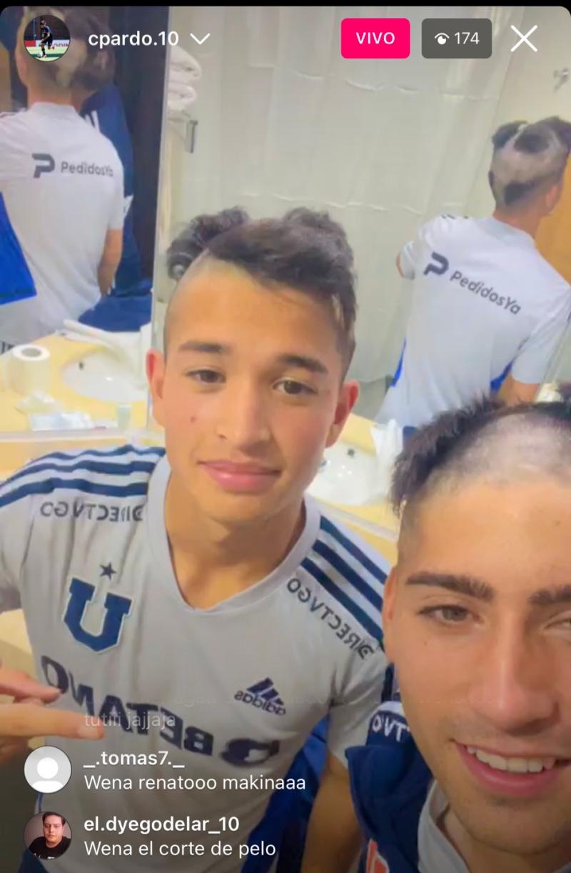 Cristián Pardo realizó un live mostrando los cortes de sus compañeros.