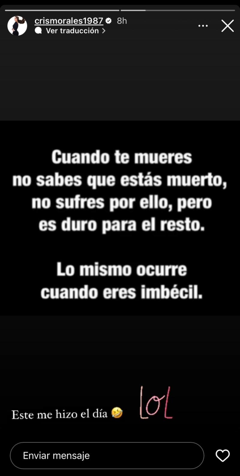 Esposa de Gary Medel a través de su cuenta de Instagram.