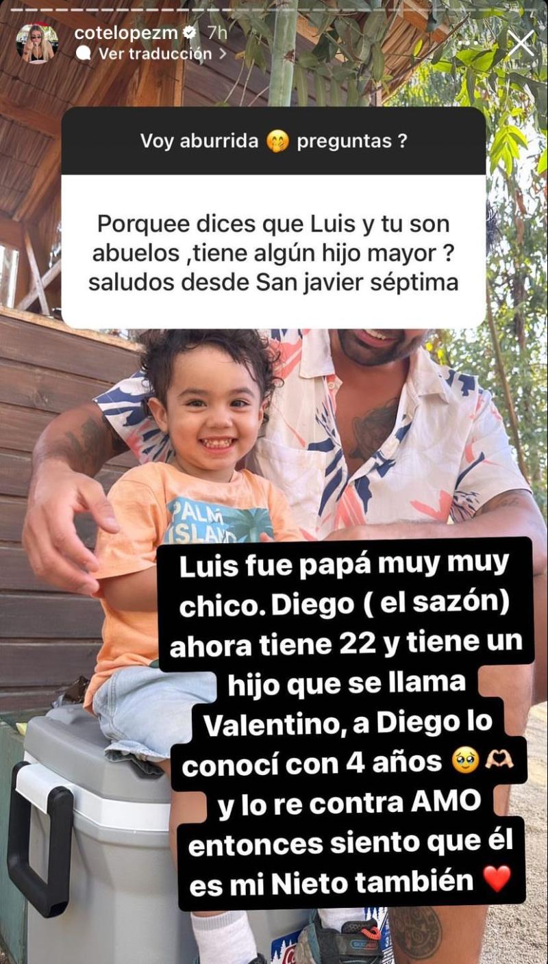 Coté López presentó a su nieto con Luis Jiménez en redes sociales - Instagram