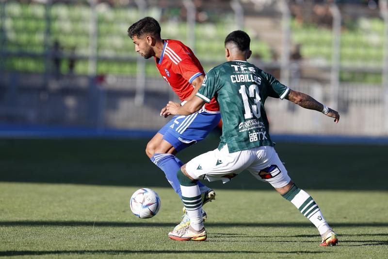 La Roja Sub 23 sufrió una dura caída ante Santiago Wanderers. Crédito: ANFP.