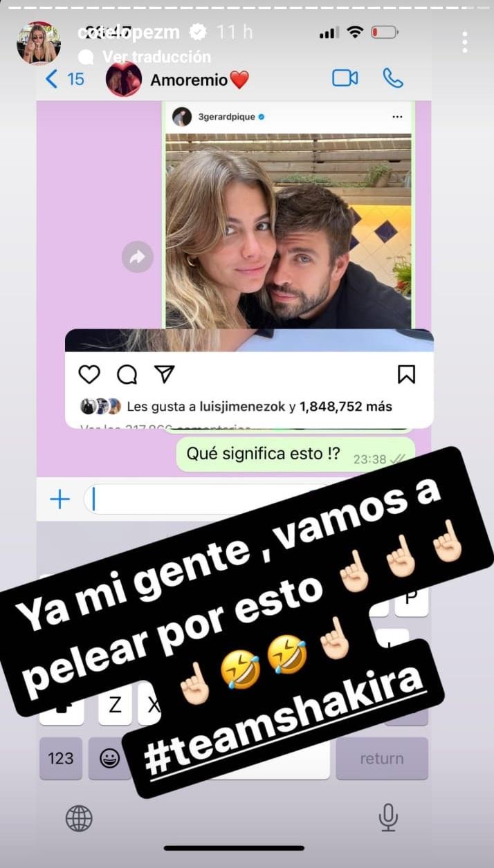 Coté López y Luis Jiménez / Clara Chía y Gerard Piqué.