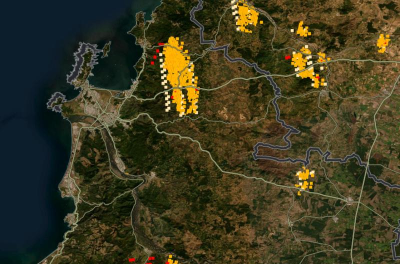 Puedes seguir en tiempo real los incendios forestales de Chile mediante ...