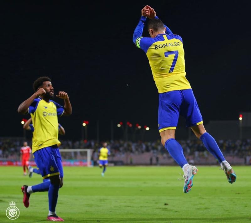 Cristiano Ronaldo festejó tres de sus cuatro goles con el público gritando "Siu" - Instagram