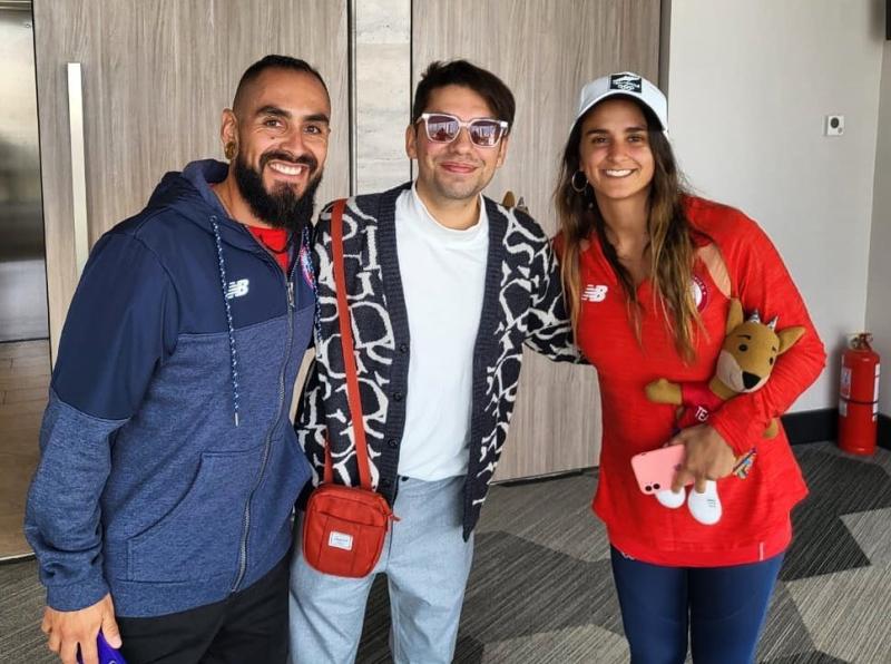 La foto del Team Chile con Fabricio Copano tras el Festival de Viña del Mar - Instagram