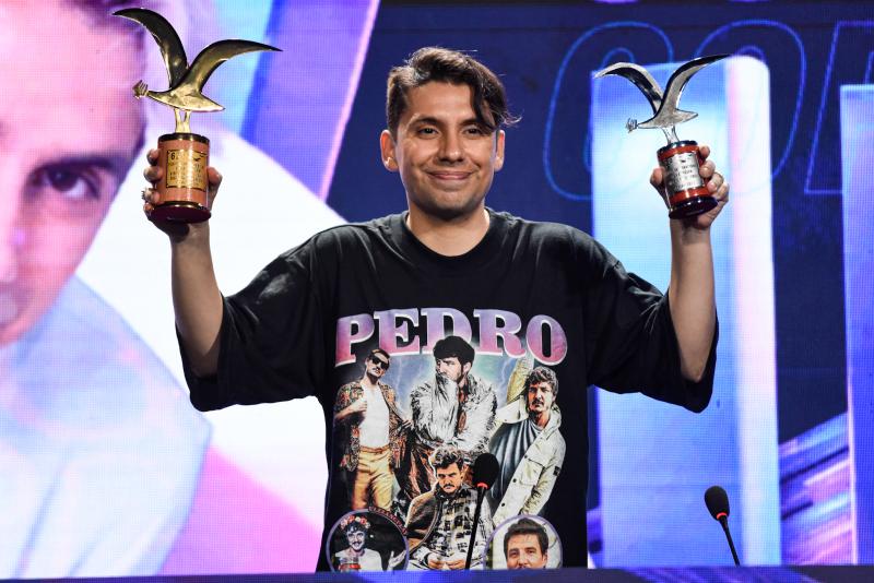 Fabrizio Copano desató las risas de Viña con chiste sobre Marcelo Ríos. / Agencia Uno