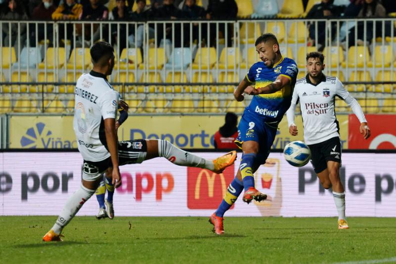 Colo Colo se mide ante Everton por la fecha 5 del Campeonato Nacional 2023. Crédito: Photosport.