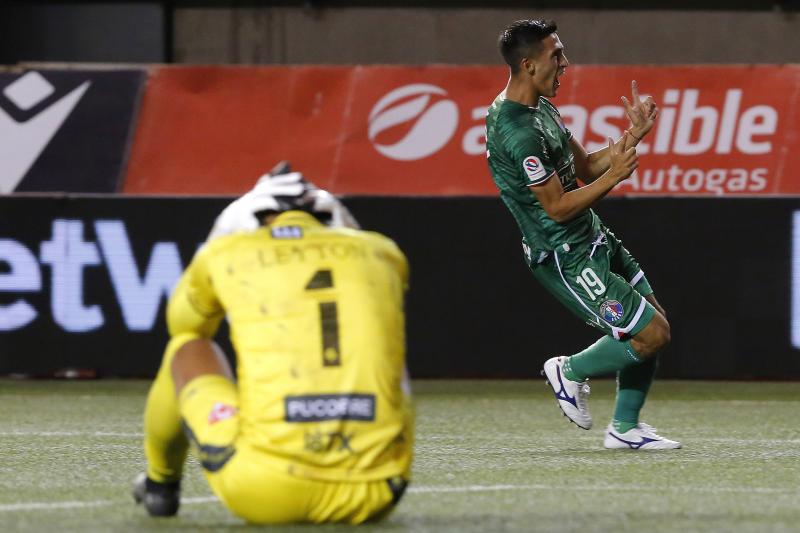 Gonzalo Ríos marcó su primer gol con Audax Italiano en el estadio Bicentenario de La Florida.