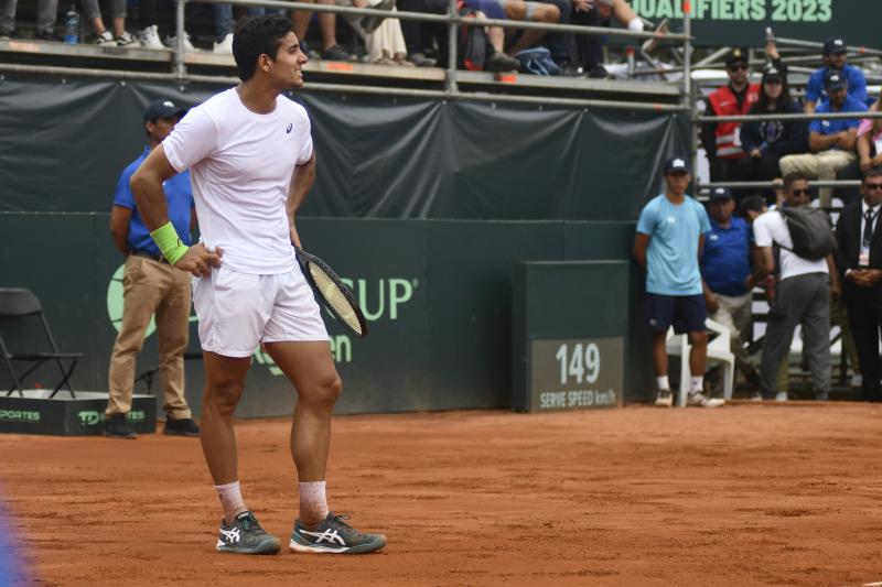 Garin tuvo una decepcionante derrota en la Copa Davis - Photosport