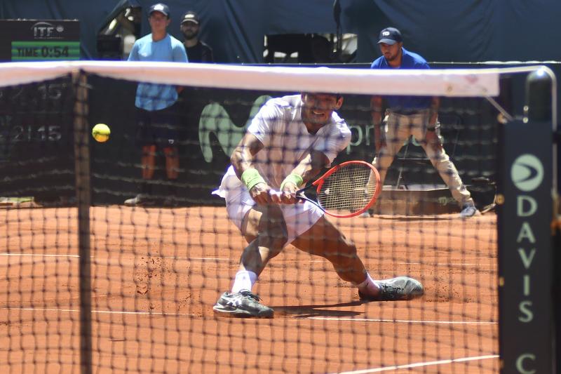 Cristian Garin le dio el triunfo a Chile ante Kazajistán - Photosport