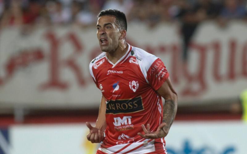 Maxi Quinteros le dio a Deportes Copiapó su primer triunfo en Primera División. Crédito: Photosport.