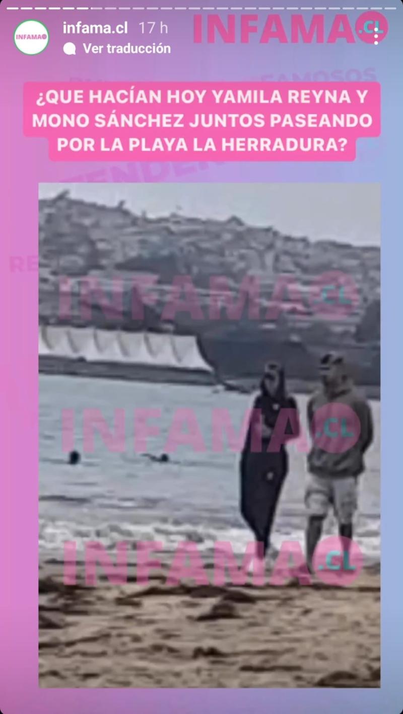 Yamila Reyna y Diego Sánchez (Infama Instagram)