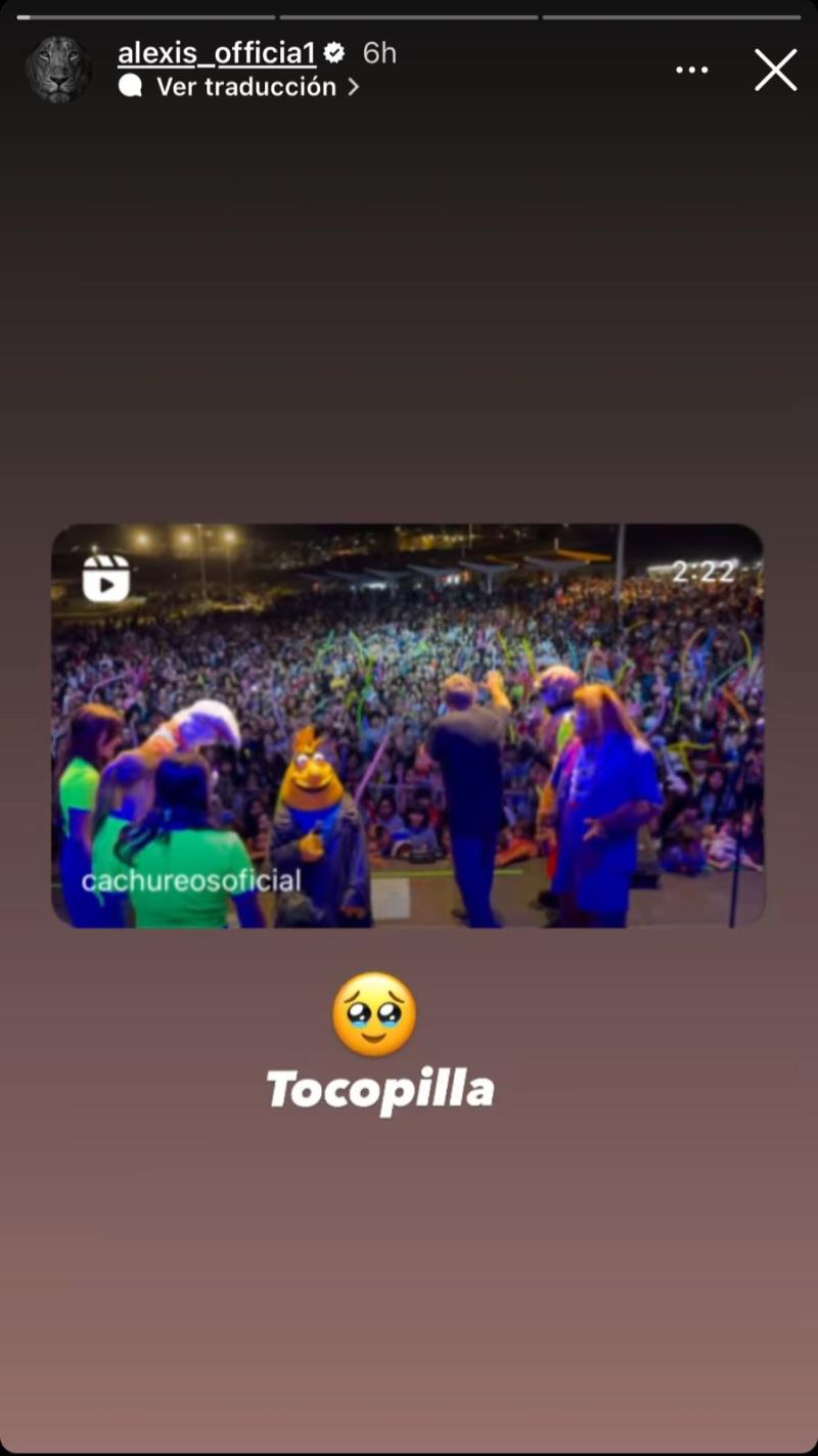 Alexis Sánchez respondió al afectuoso saludo de Cachureos en Tocopilla.