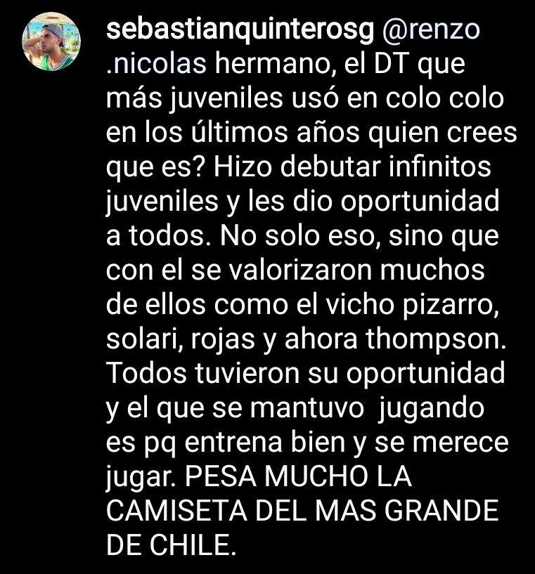 El polémico comentario de hijo de Gustavo Quinteros que hizo explotar las redes.