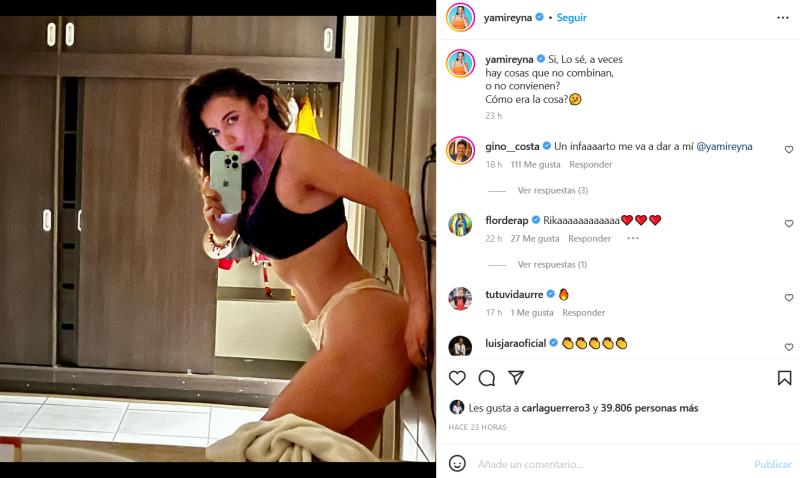 Yamila Reyna en Instagram.