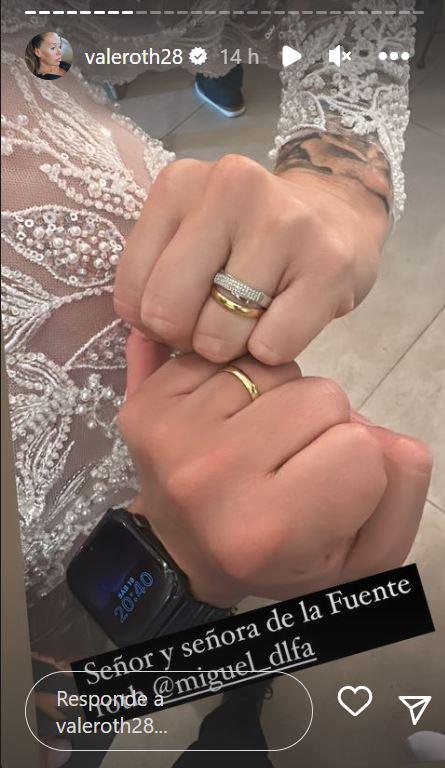 Vale Roth contrajo matrimonio