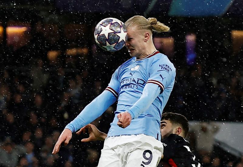 Haaland anotó cinco goles por la UEFA Champions League. Imagen: Reuters.