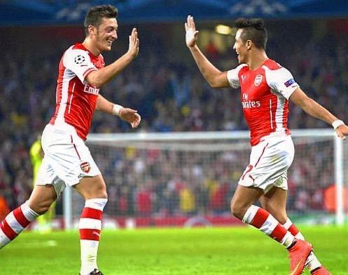 Alexis Sánchez y Mesut Özil en el Arsenal - Instagram