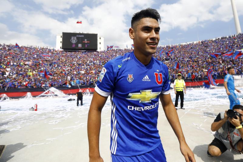 Felipe Mora en la U (Agencia Uno)