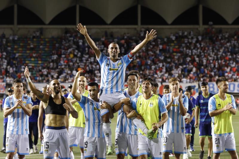 César Cortés en su último partido como futbolista profesional. (Photosport)