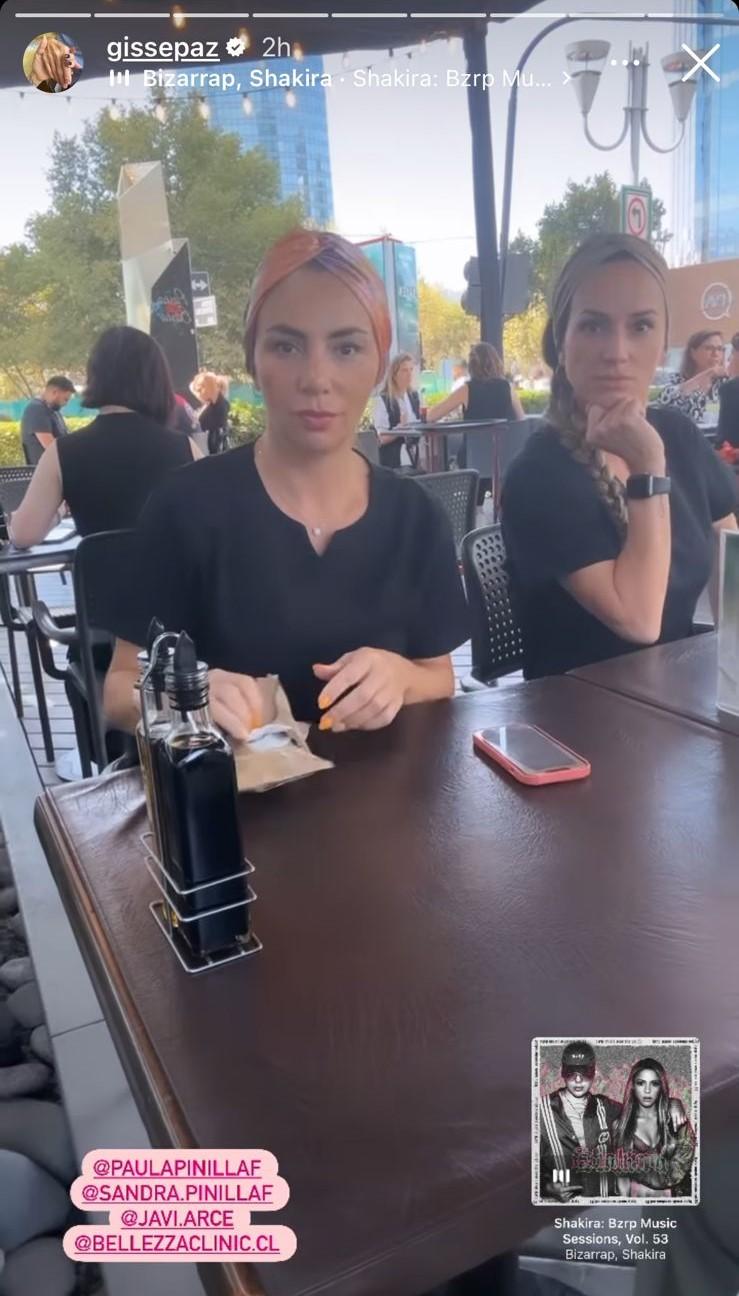 Gissella Gallardo junto a sus ex cuñadas (@gissepaz)