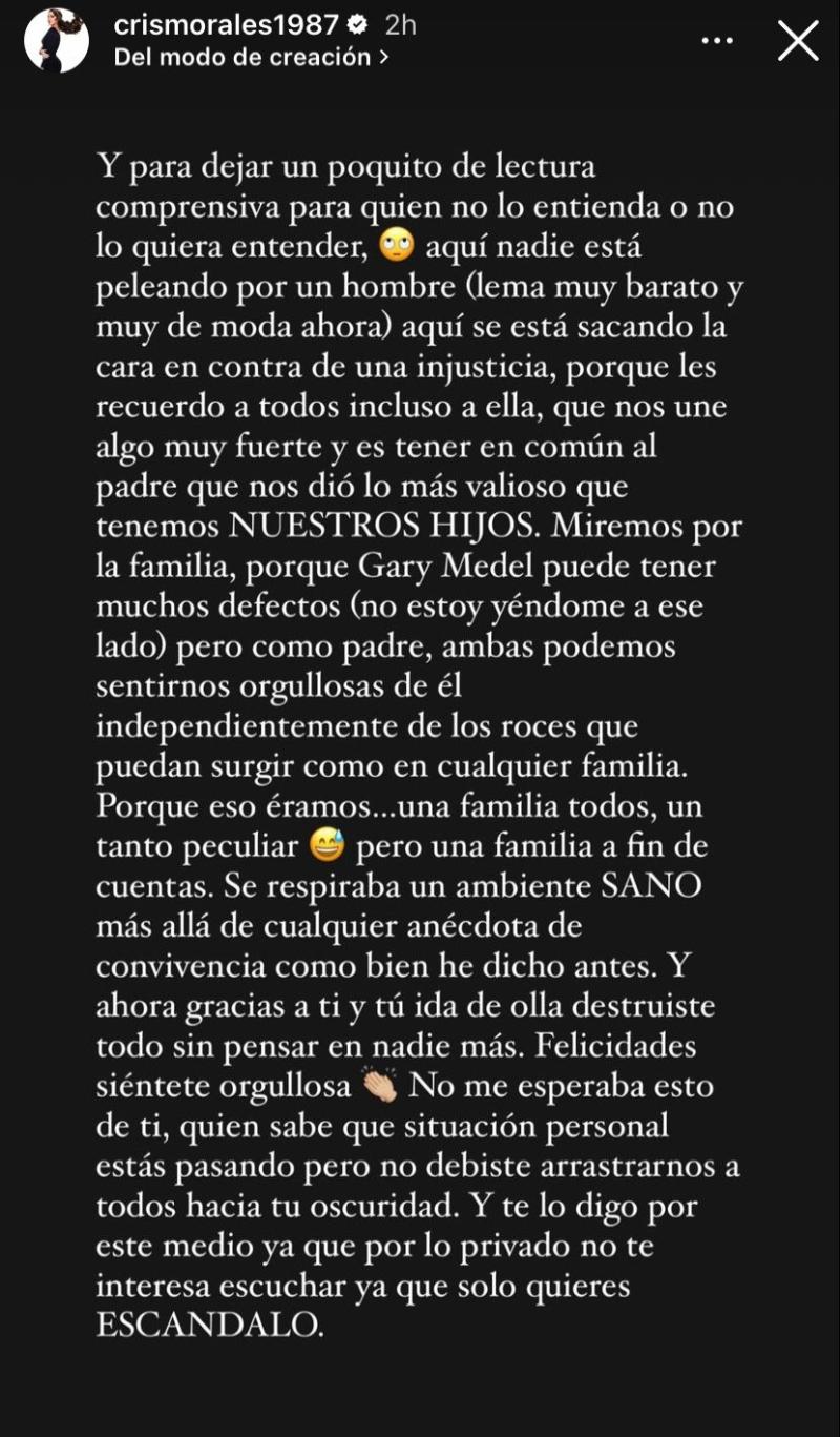 Esposa de Gary Medel vía Instagram