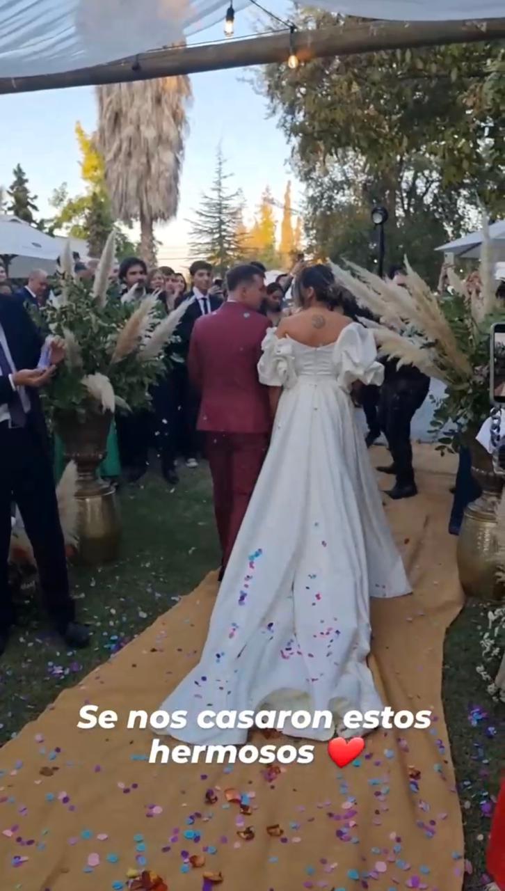 Hijo de Macarema Tondreau se casó con su novia Valentina