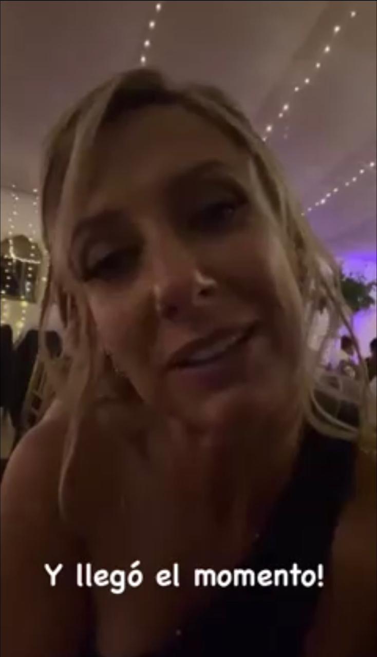 Macarema Tondreau en la boda de su hijo