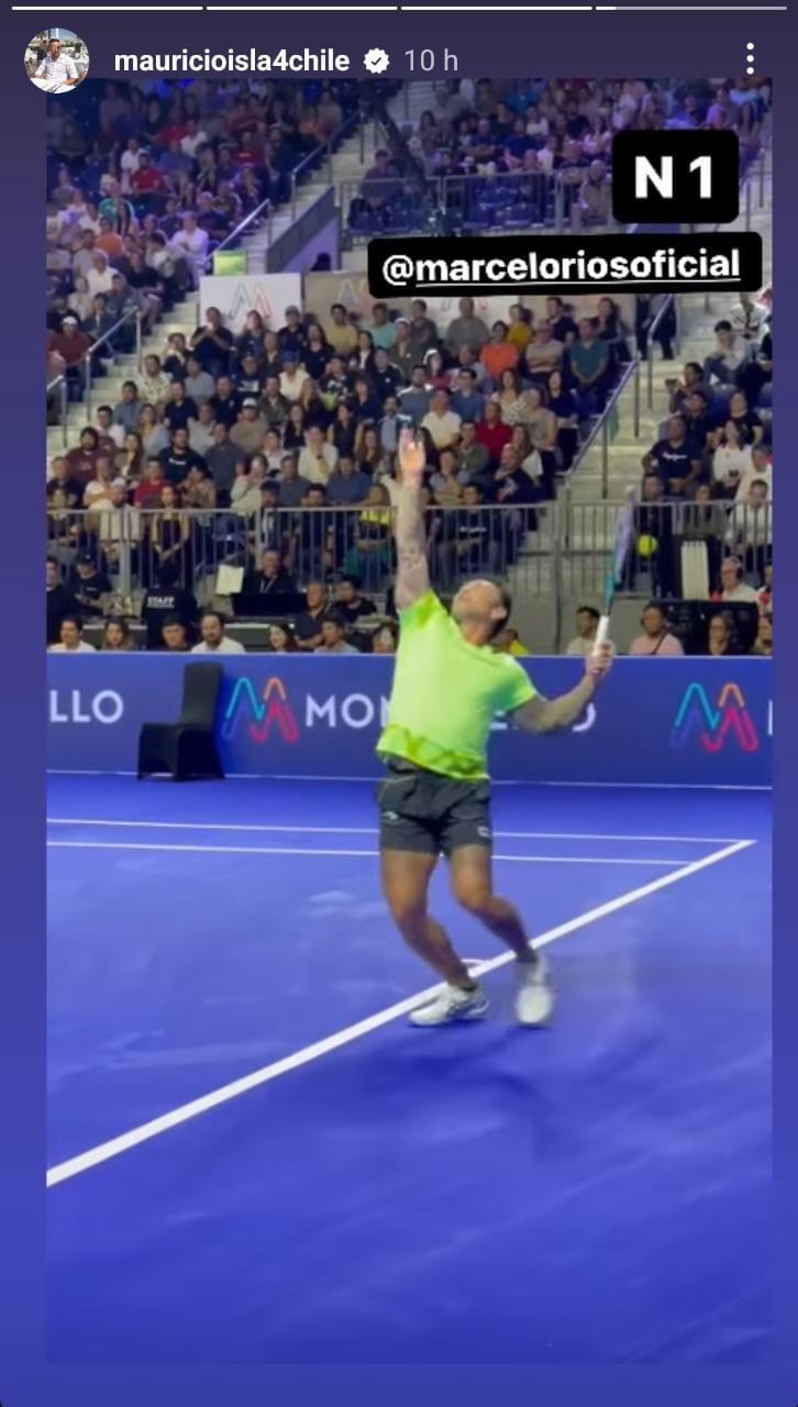 Mauricio Isla estuvo presente en el duelo de Marcelo Ríos. / Foto: Instagram