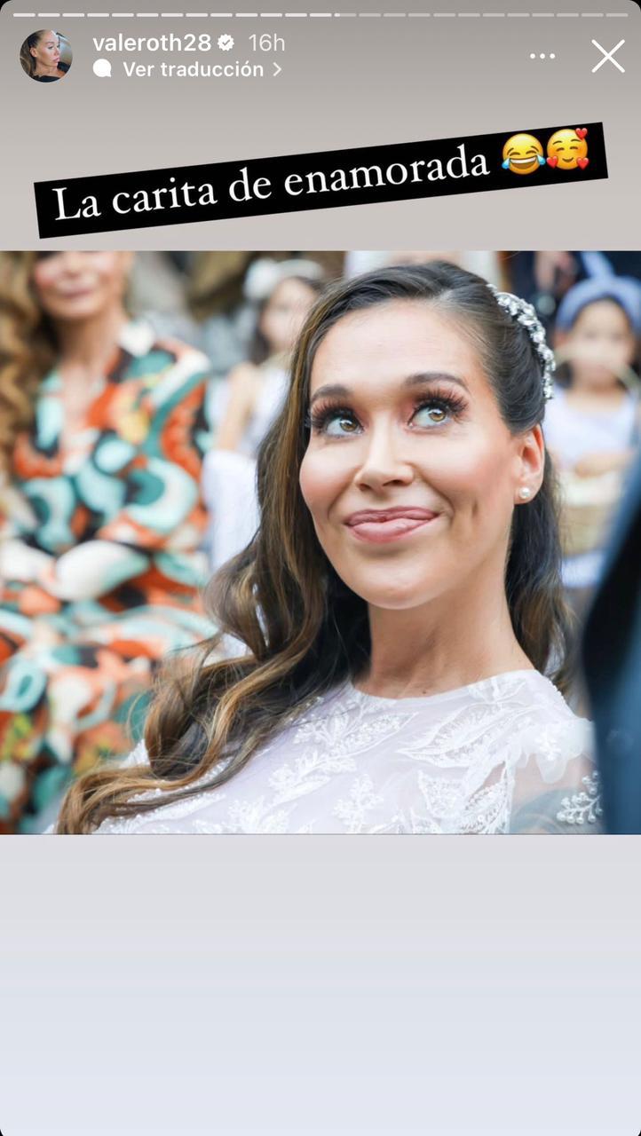 Instagram - Valentina Roth en su boda