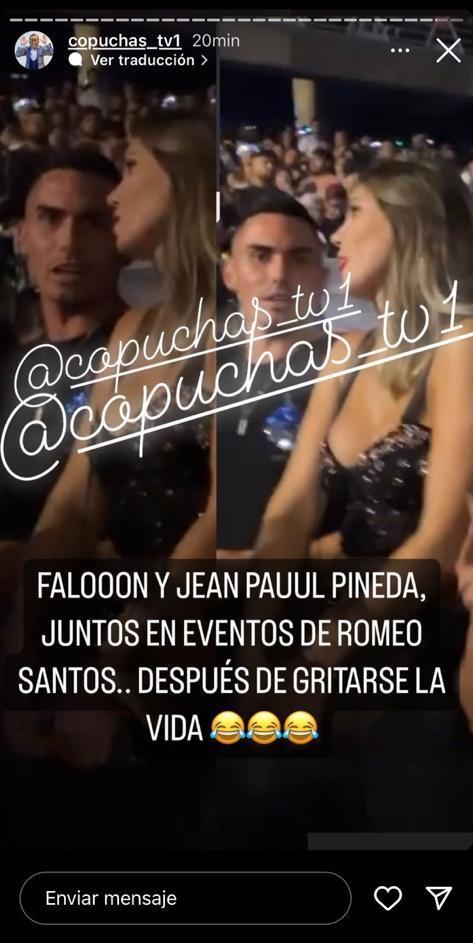 Jean Paul Pineda y Faloon Larraguibel juntos en el concierto de Romeo Santos - Copuchas TV