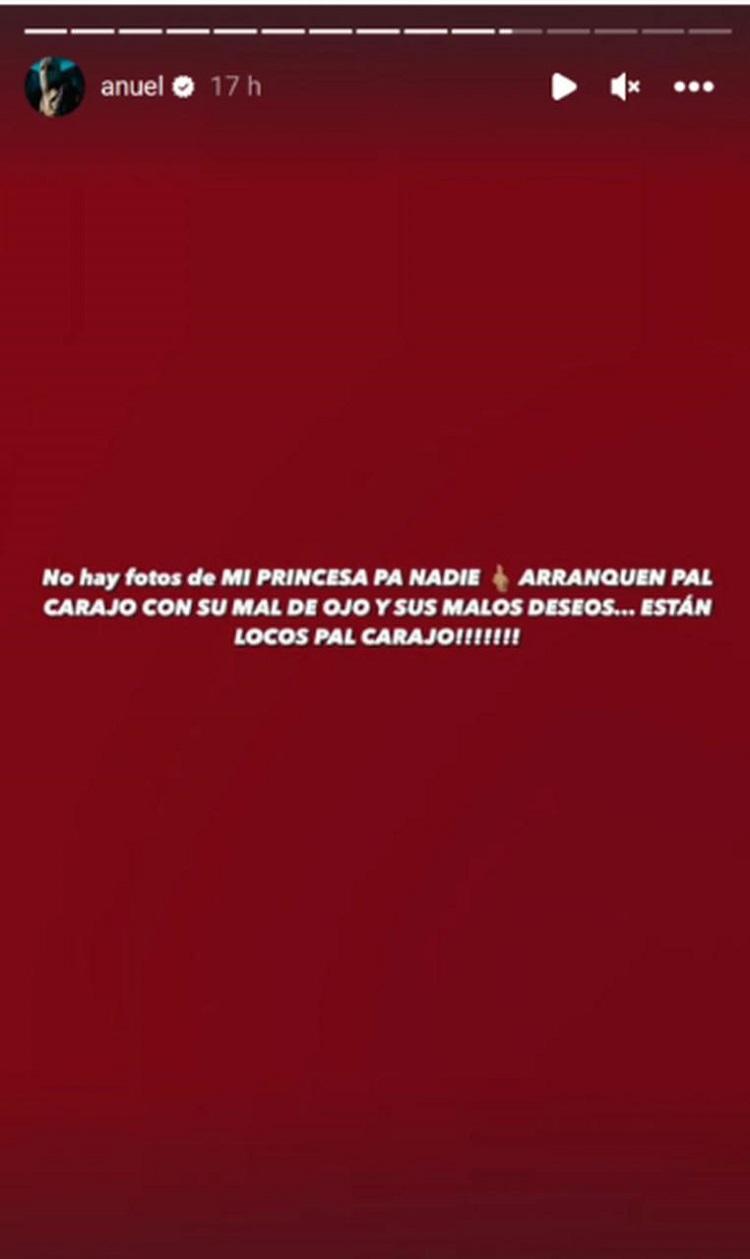 Instagram - Mensaje de Anuel AA por su hija recién nacida