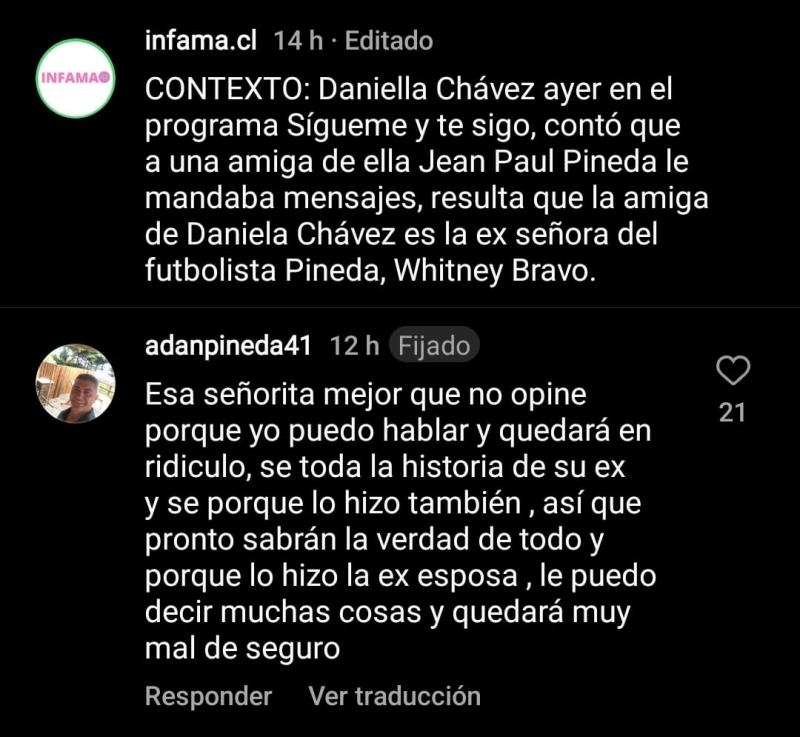 Padre de Jean Paul Pineda (Instagram)