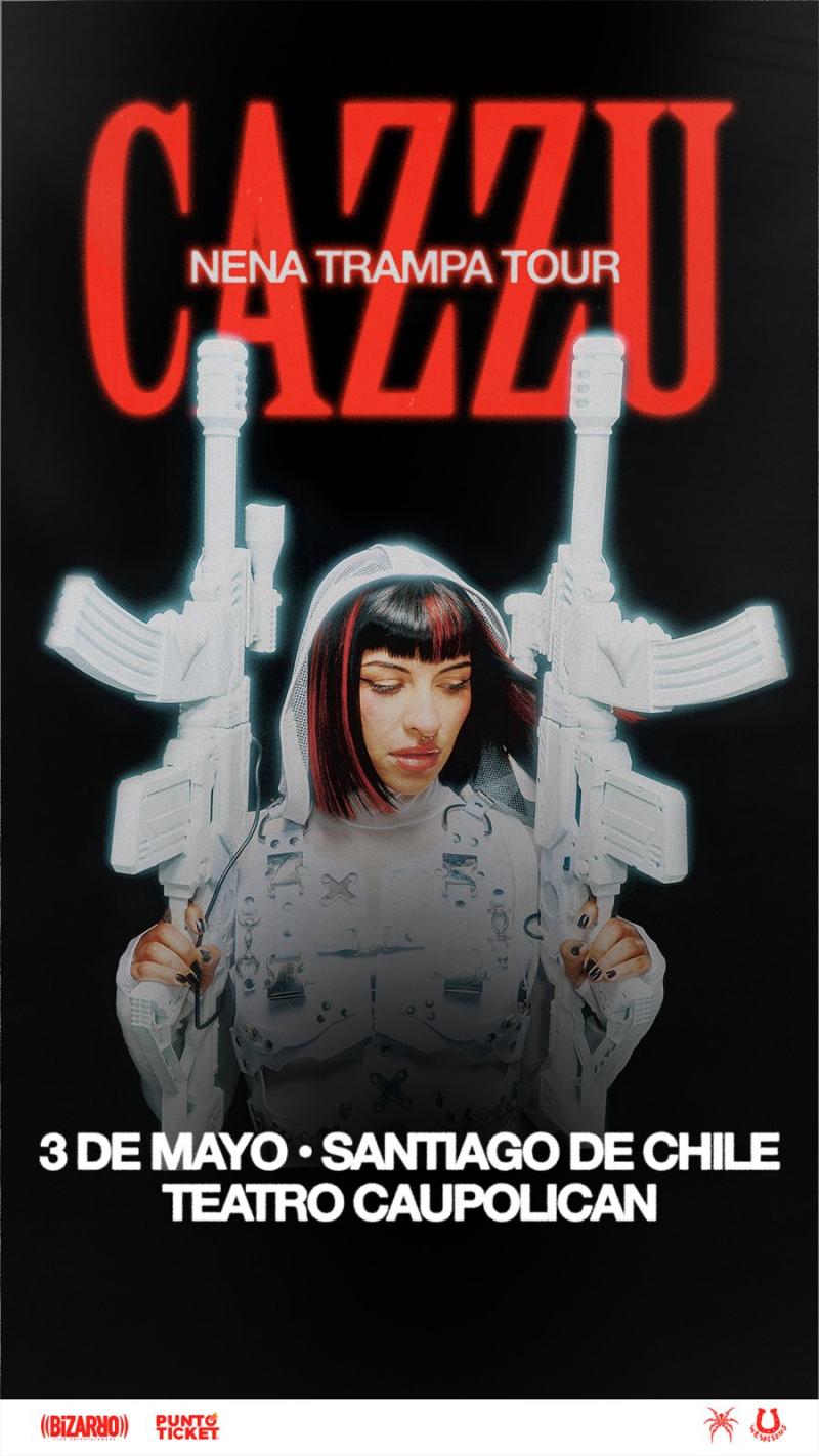 Bizarro - Póster oficial de Cazzu 2023 en Chile.