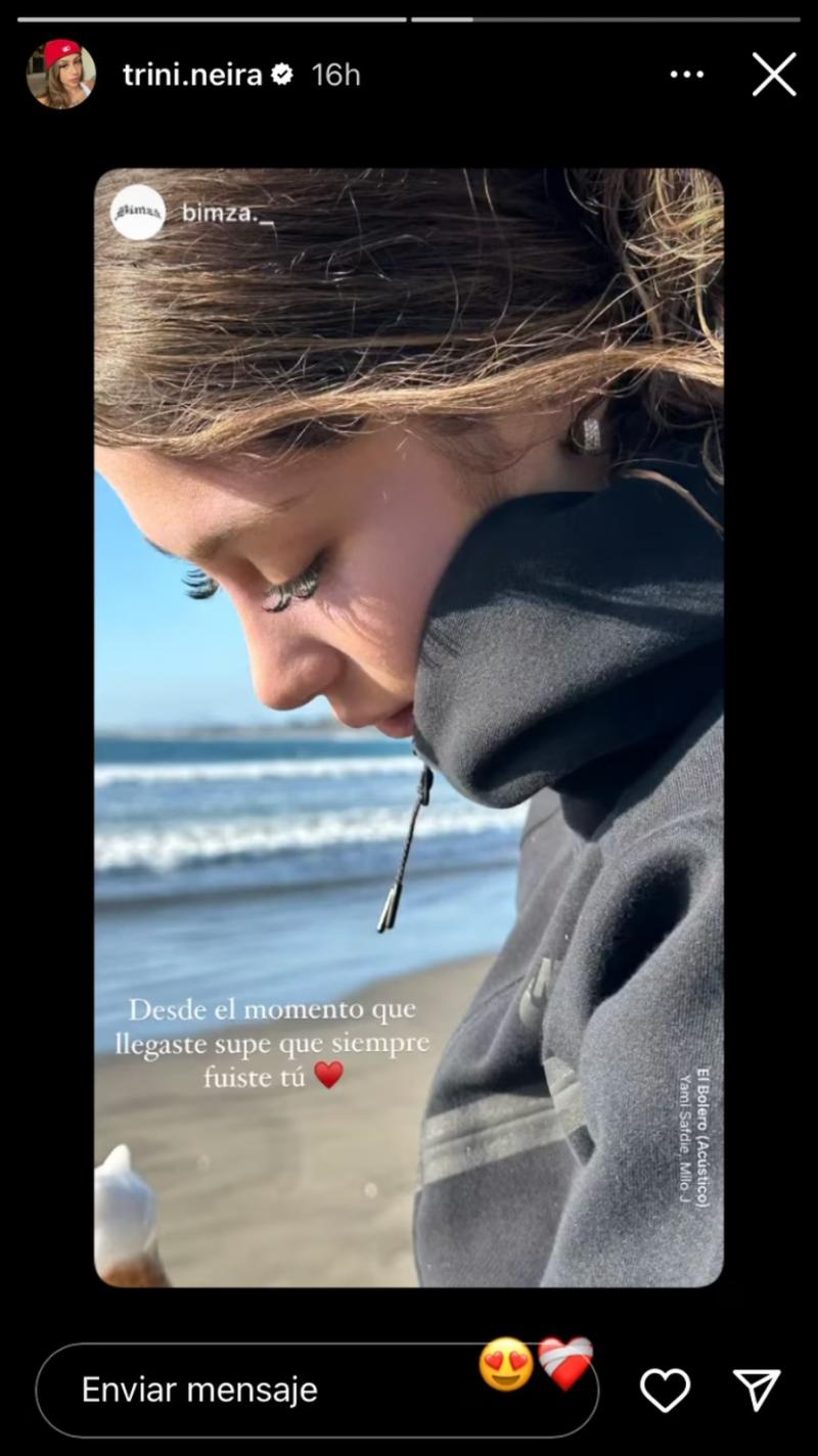 Bastián Muñez dedicó tierno mensaje a Trini Neira. / Foto: Instagram