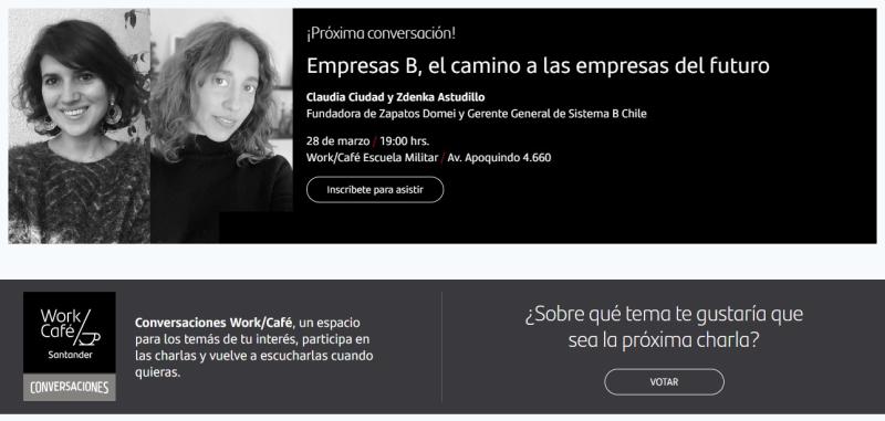Te invitamos a conectarte al segundo capítulo de la temporada 2023 de Conversaciones Work/Café este martes 28 de marzo a las 19:00 horas