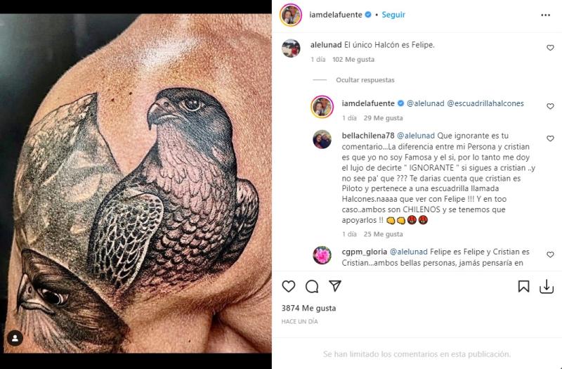 Instagram - Tatuaje de Cristián de la Fuente